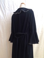 70s ruffle collar Robe