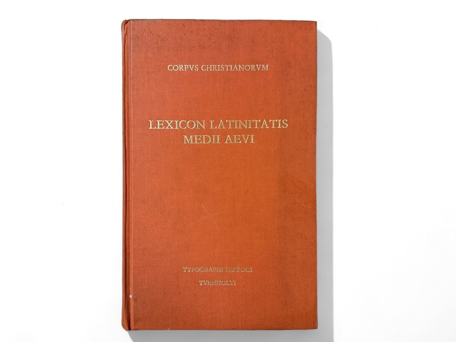 【SG019】【FIRST EDITION】LEXICON LATINITATIS MEDII AEVI Dictionnaire Latin-Francais Des Auteurs Du Moyan Age by Albert Blaise / CORPVS CHRISTIANORVM