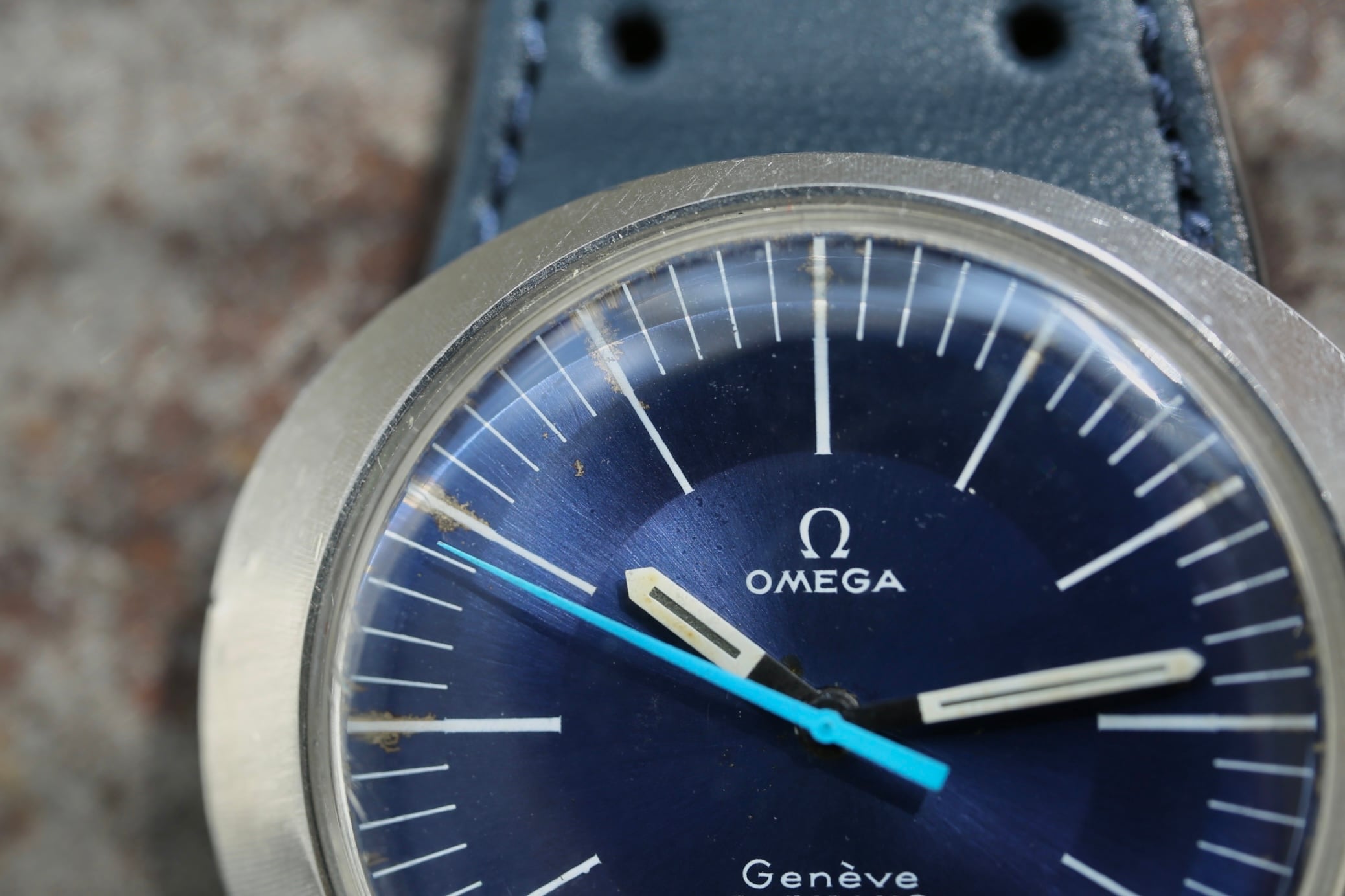 OMEGA Geneve 手巻き時計 シルバー/ネイビー OMEGA Geneve 手巻き時計 シルバー/ネイビー 楽天市場】omega geneve