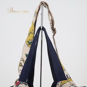 フラダンス 小物 バッグ トートバッグ カヒコ Kahiko ホワイト系 肩掛け カラフル 白 青 かわいい ハワイアン アロハ ハワイアンプリント フラ ダンス レッスン フラダンスバッグ トート ユニークデザイン ハワイ風 おしゃれ 旅行用カバン 軽量