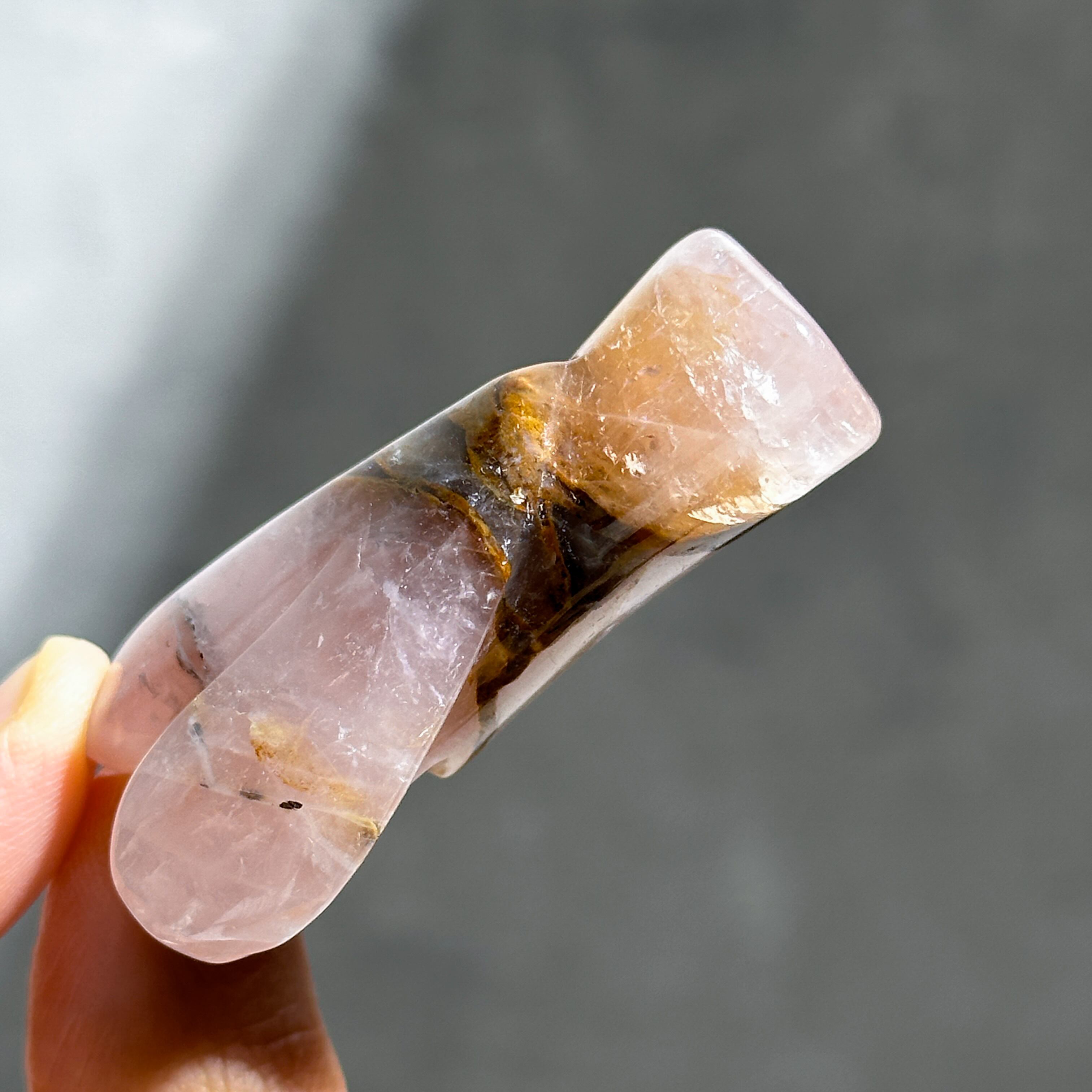 ゴールデンヒーラー×ローズクォーツ ミディアムエンジェル 04◇ Golden