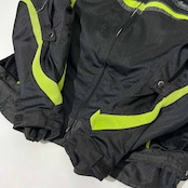 フル装備 MOTORHEAD モーターヘッド 肘,肩,胸,背中プロテクター入り メッシュ ライディング ジャケット バイクウェア 3L /メンズ/ブラック