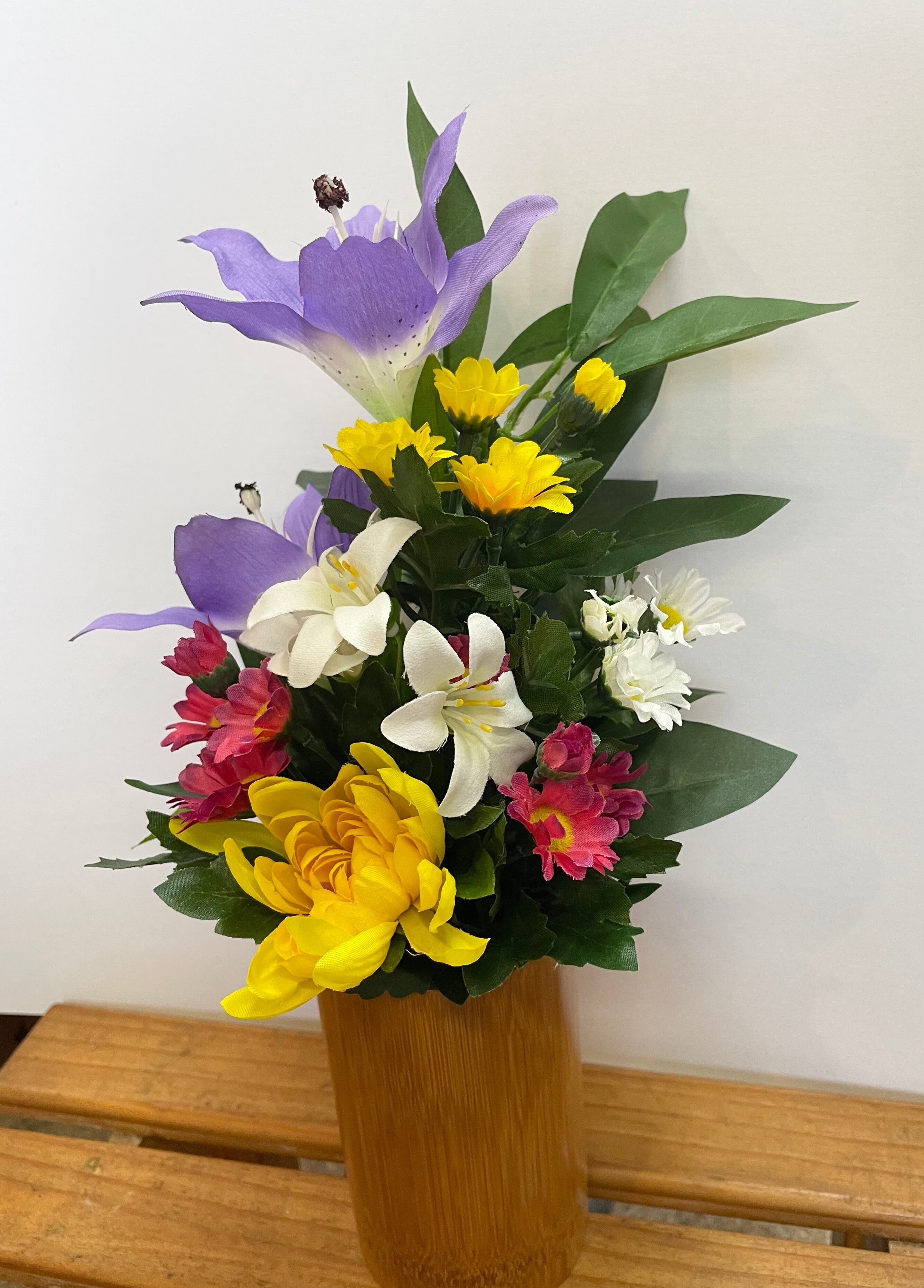 ★ ★ 137、仏像アート、苦難は肥料となり必ず！未来に美しい花となる！ Continuous Life and Death at the Now of Eternity II Flowers