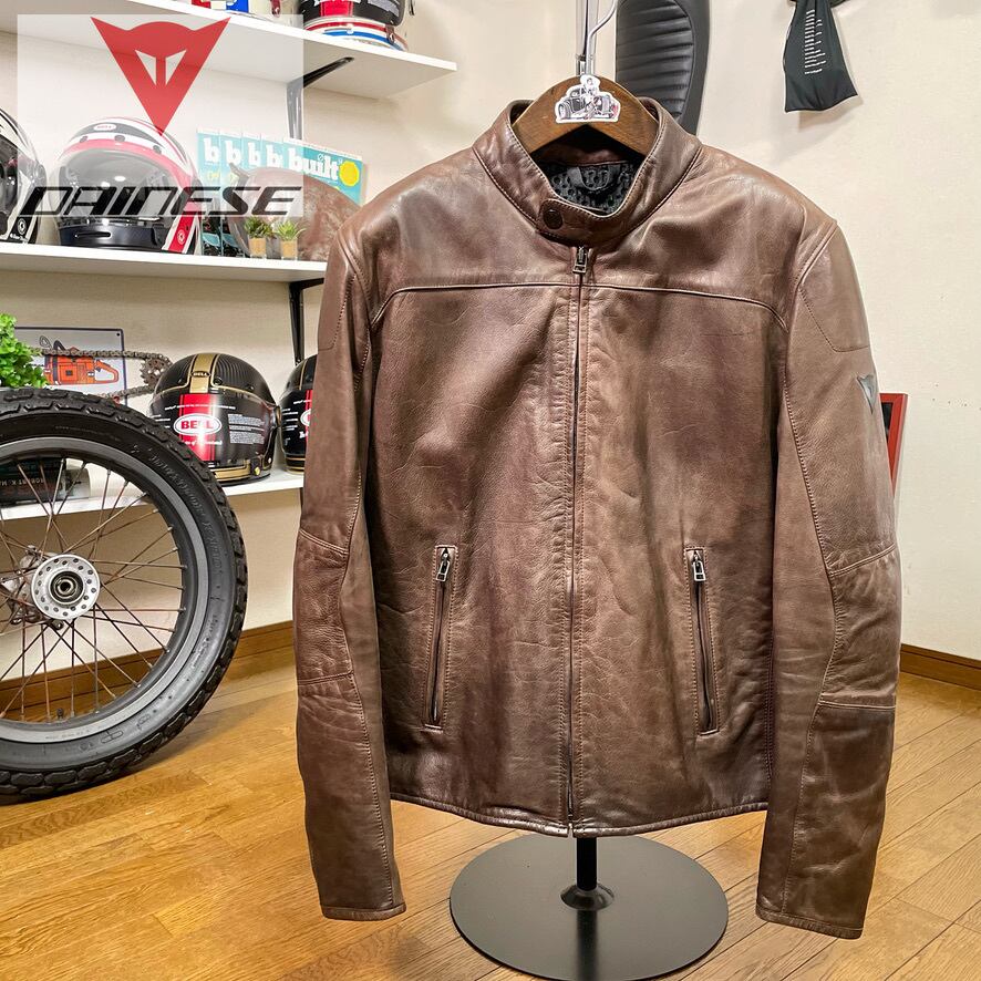 ☆DAINESE ダイネーゼ レザージャケット ブラウン/50（L相当 【公式通販】