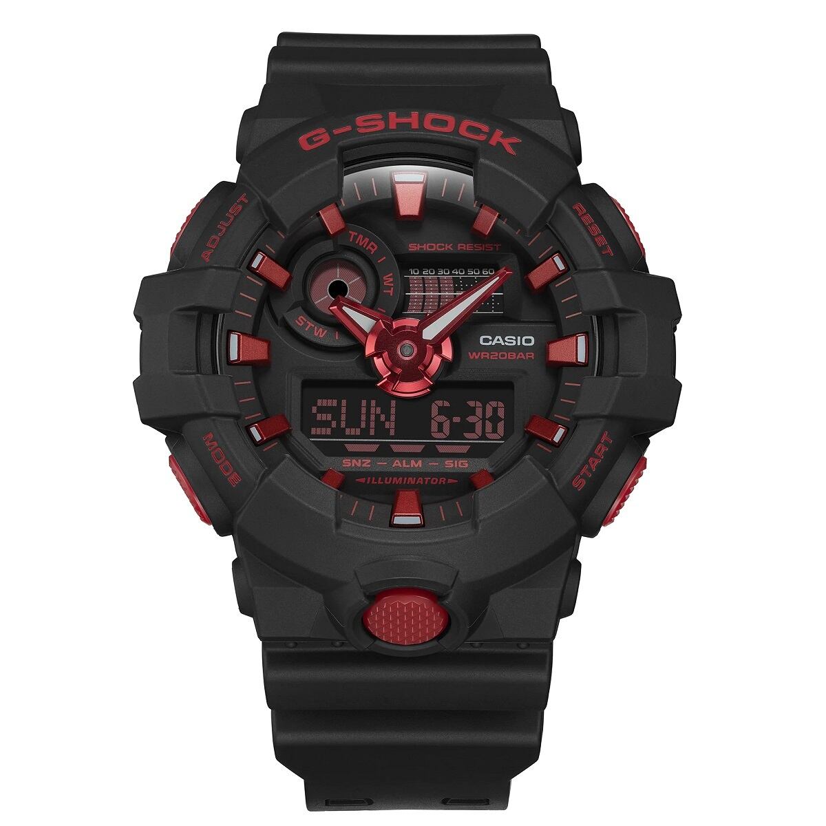 日本未発売 CASIO カシオ G-SHOCK ジーショック Ignite Red イグナイトレッド シリーズ GA-700BNR-1A 腕時計  メンズ | WATCH INDEX powered by BASE