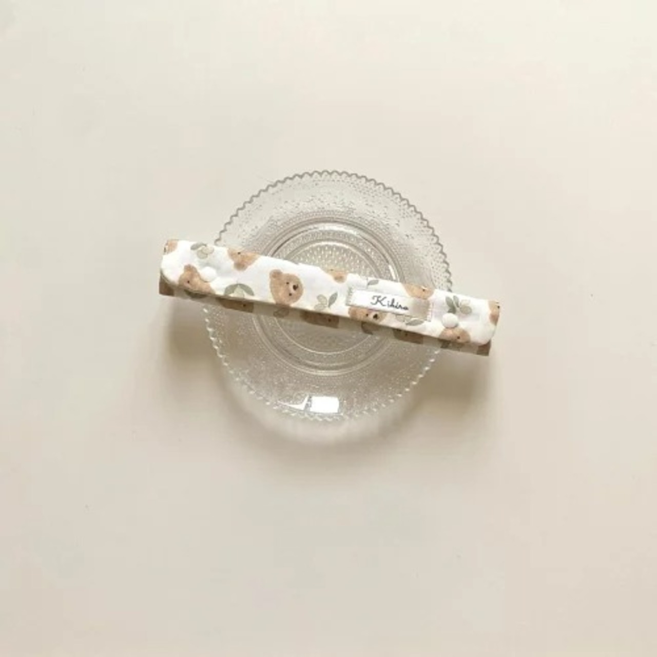 水筒紐カバー 名入れ 肩紐カバー 名入れ無料 ギフト 入園入学 プレゼント 男の子 女の子 名前入り かわいい 日本製 くま テディベア ギンガムチェック ハンドメイド 幼稚園 水筒肩紐カバー