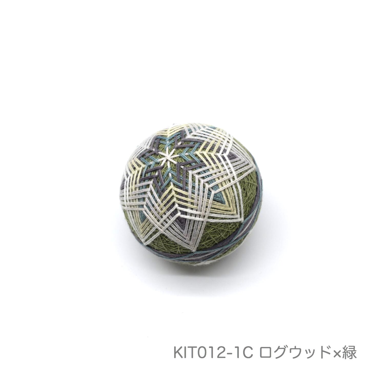 手まりキット「下掛け千鳥かがり」（テキストあり）_KIT012-1 | 讃岐