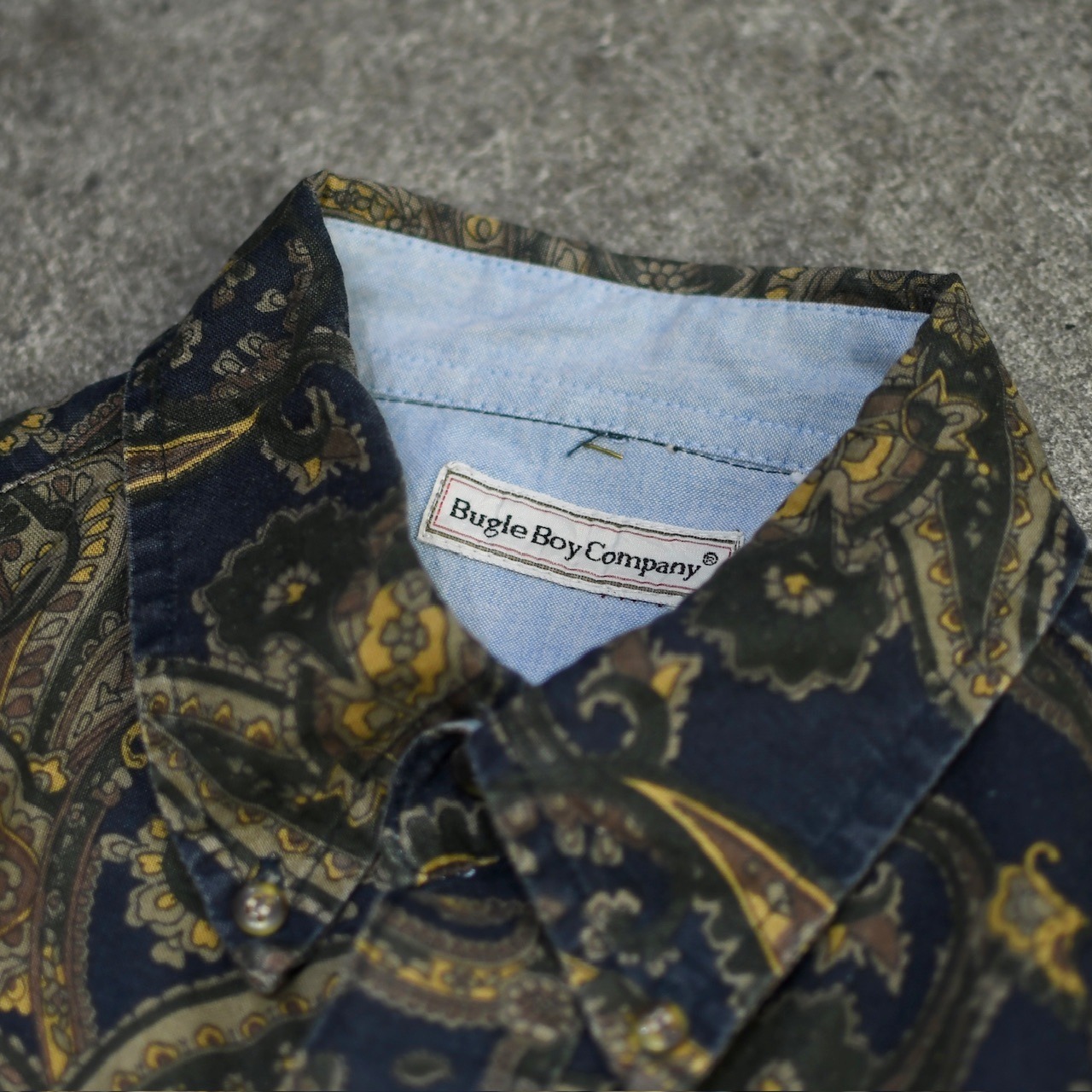 paisley pattern linen shirt