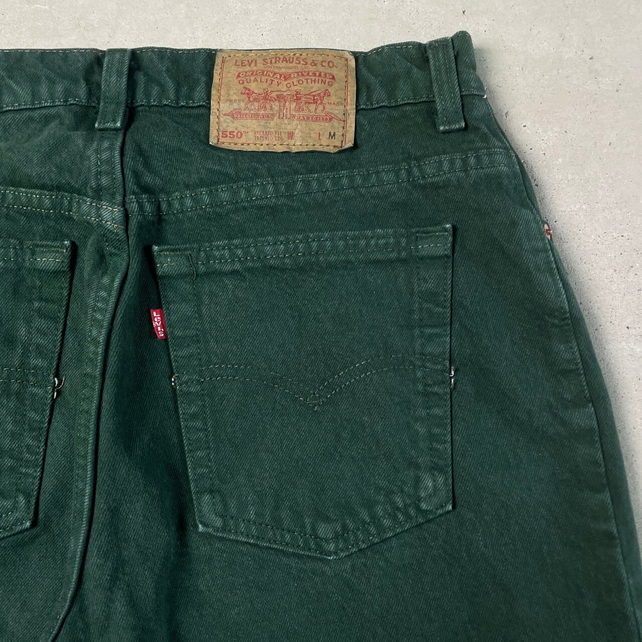 90年代 USA製 Levi's リーバイス 550 後染め カラーデニムパンツ