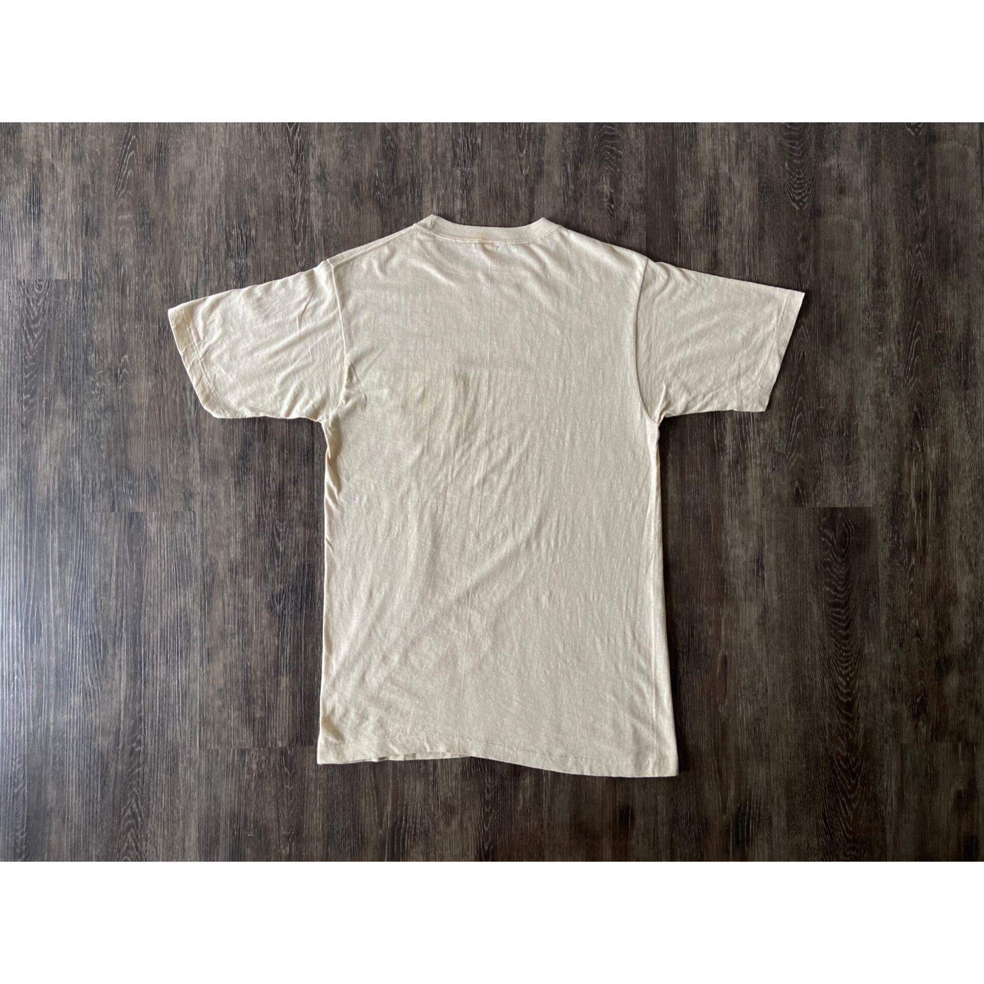 70s b.v.d. vintage s/s solid pocket tee ivory ポケットTシャツ 無地T