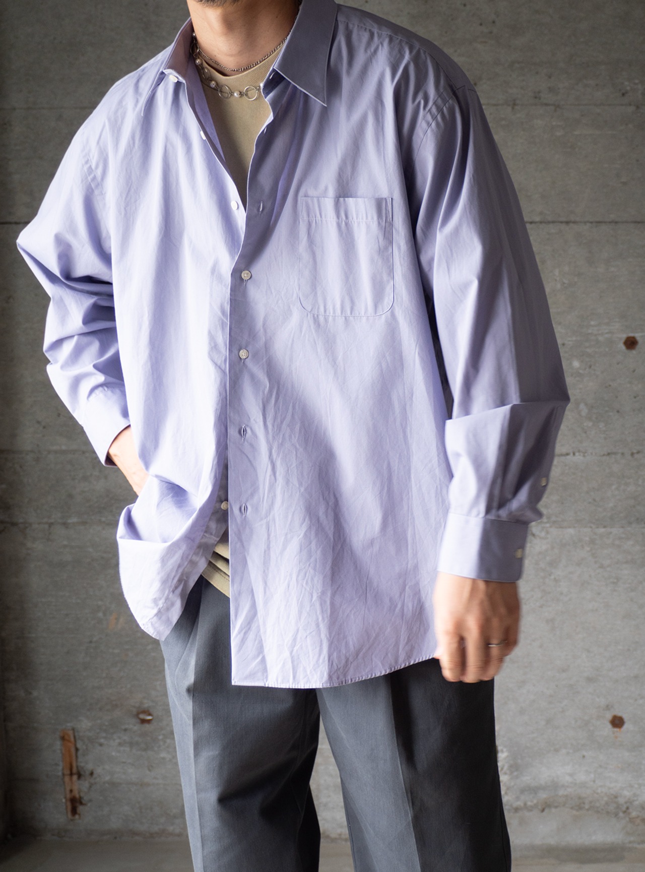 "COLOURS by ALEXANDER JULIAN" 1990s Broadcloth shirt