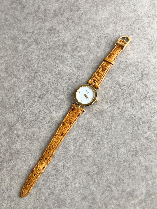 Christian Dior  クリスチャン ディオール   腕時計 ゴールド ブラウン オーストリッチ ステンレススチール クウォーツ  3050 vintage ヴィンテージ オールド w8uycn