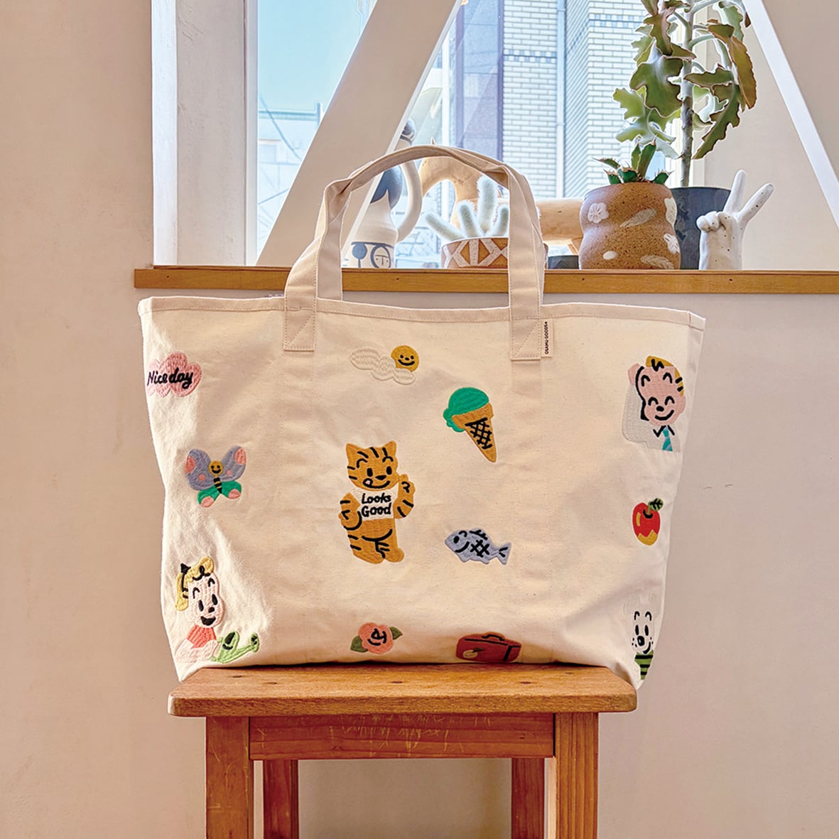 OSAMU GOODS market bag_happy days | millvalley