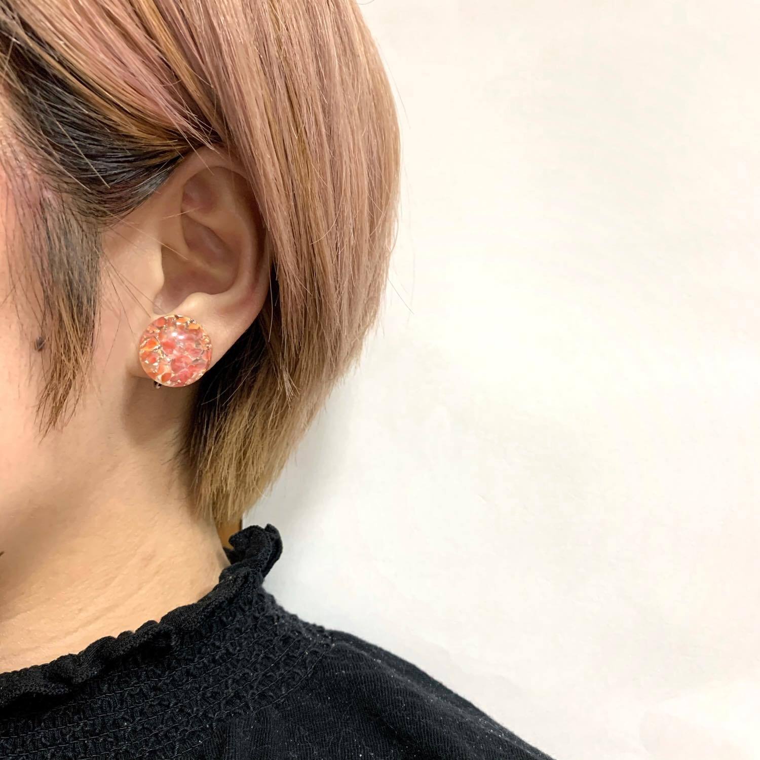 再入荷〉チェコあじさい模様の〈ピアス/イヤリング〉 | Dua