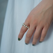 Karen silver , beads ring