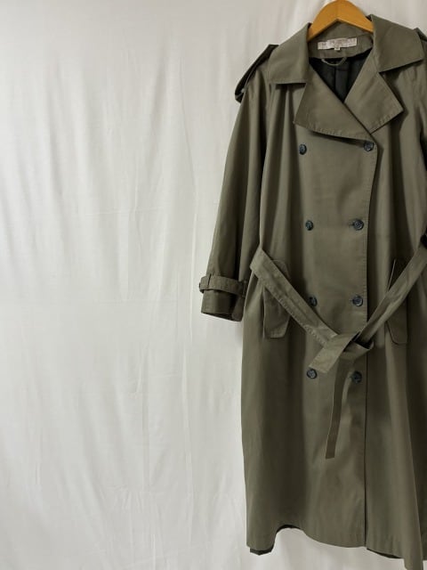 1980~90's Double Breasted Trench Long Coat