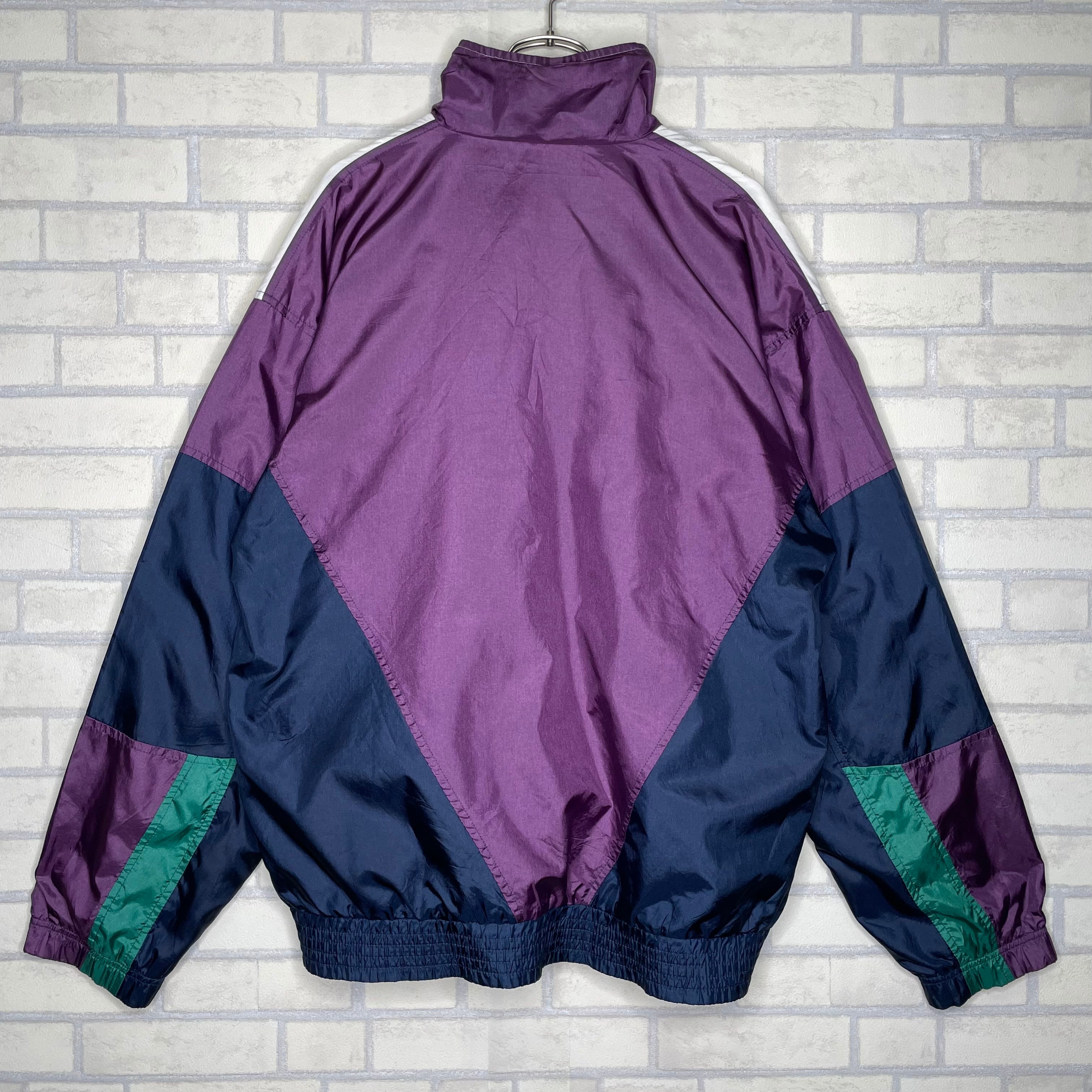Sergio Tacchini ナイロンジャケット XL 100%ナイロン フルジップ 
