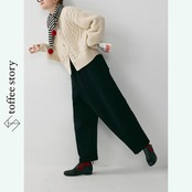 【2color】ふわふわボアのワイドバルーンパンツ 《P0150》