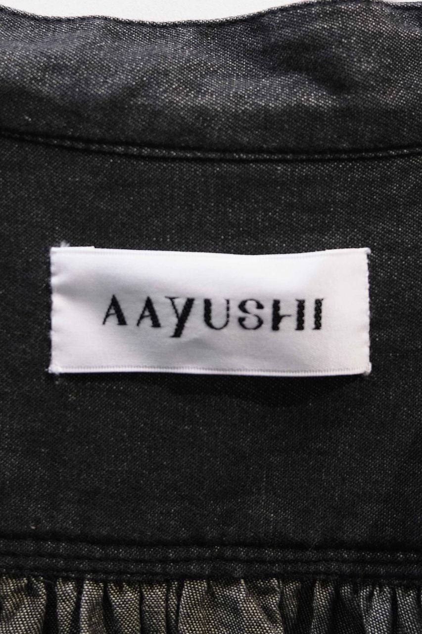 予約商品》〔SGN0779〕デニムピンタックブラウス | AAYUSHI