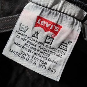 極美品 30×30 Levi’s 501 USA 97年 サルファーブラック デニムパンツ リーバイス