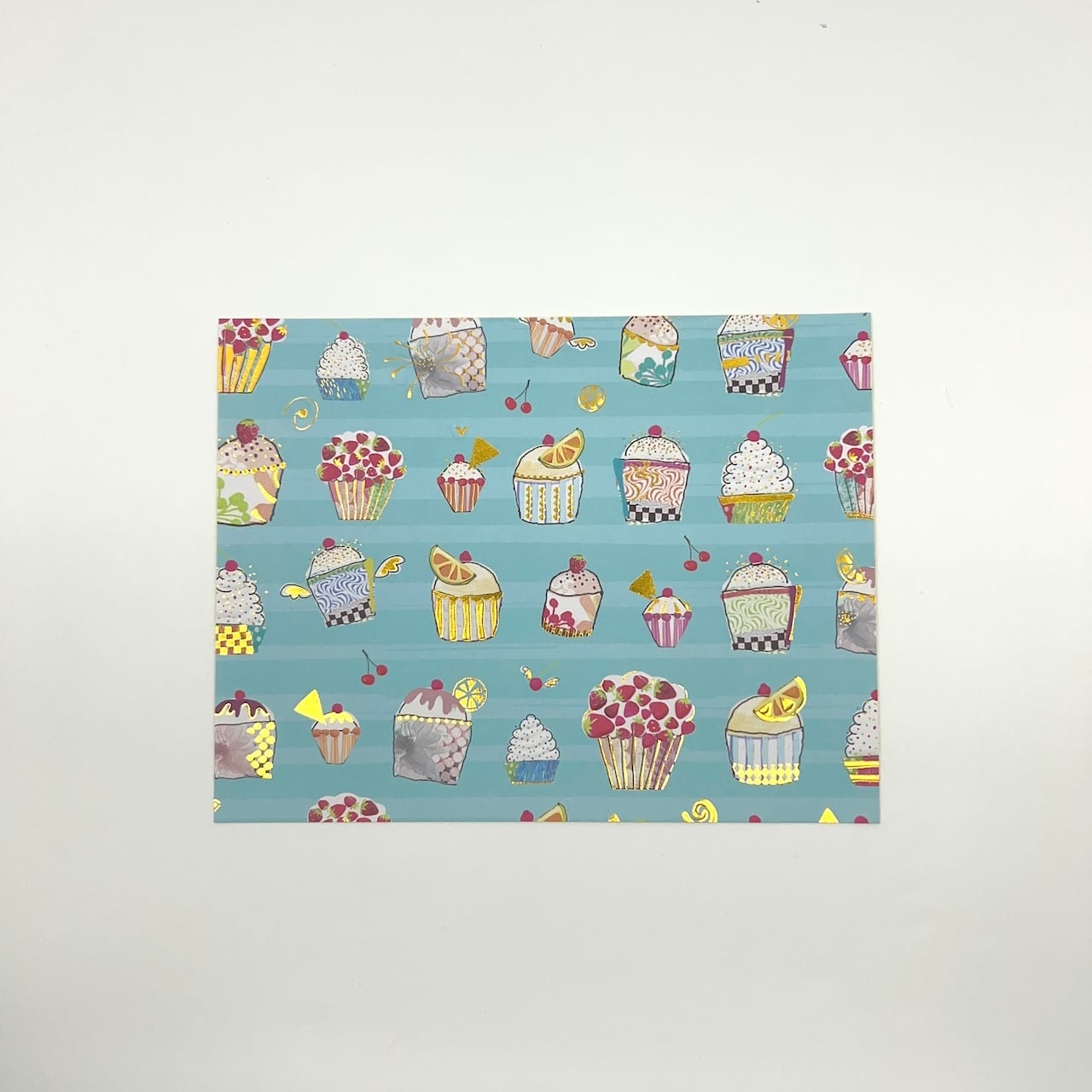 【デザインペーパーシール】洋菓子〜カップケーキモチーフ