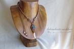 Labradorite × Point crystal Necklace and Pierce Set