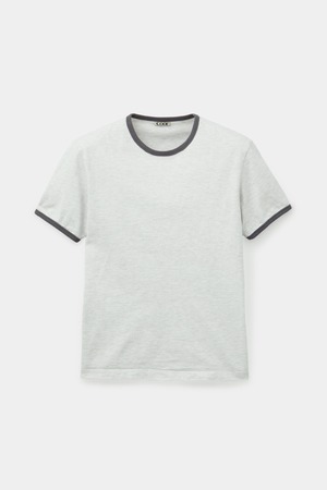 [COOR] Cotton ringer T-shirt (Melange Gray) 正規品 韓国ブランド 韓国通販 韓国代行 韓国ファッション クール クーア クアー 日本 店舗