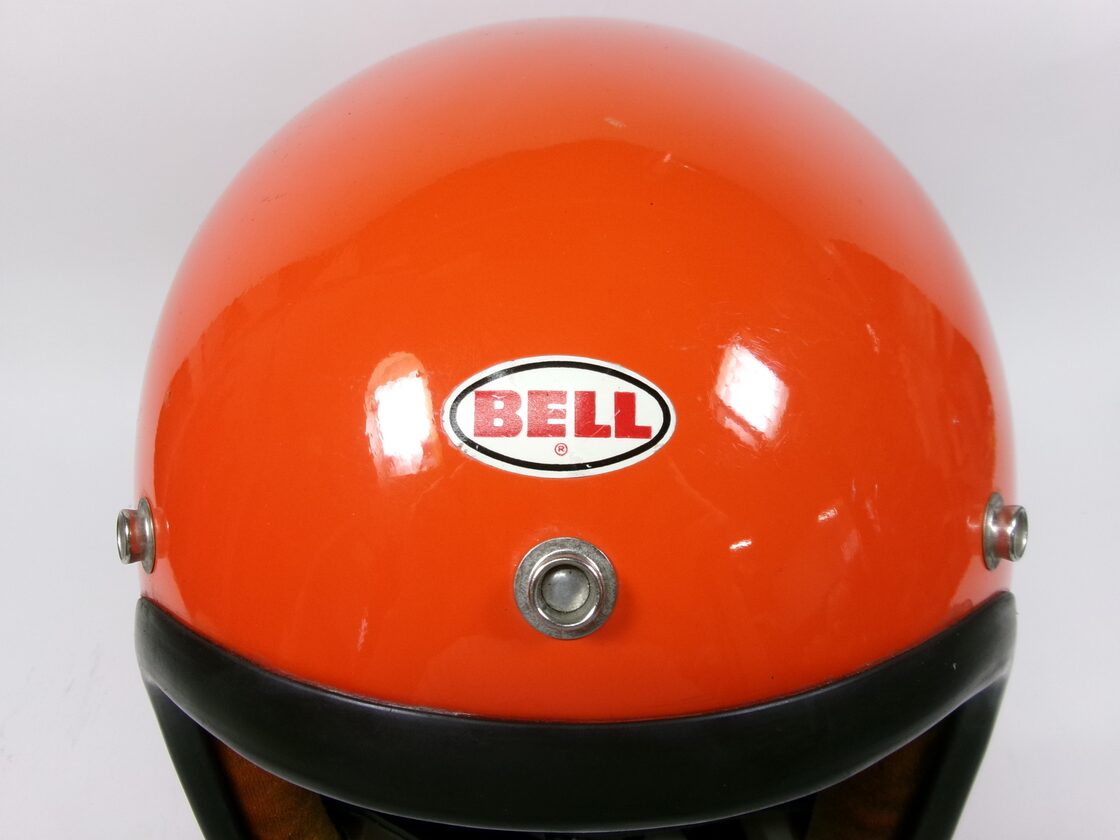 最初期! Sシェル 70s BELL R-T ジェットヘルメット 6 7/8 オレンジ 目 