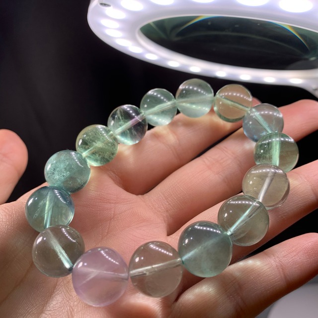 b183大玉フローライトブレスレット