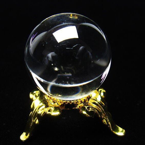 水晶 丸玉 ブラジル産 20mm 一点物 141-6384