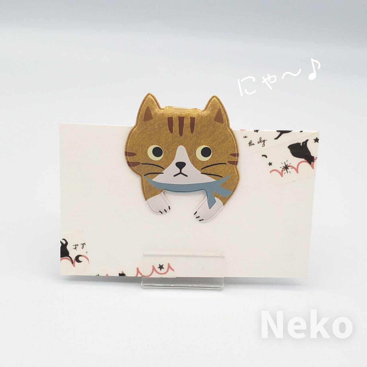 猫のマグネットクリップ(2)　茶トラ猫