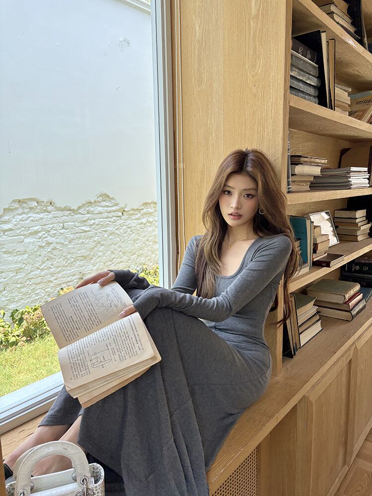 カシウエア　タグ付き　2WAYロングスリーブドレス TWO WAY LONG SLEEVE DRESS(F black): WEAR | kashwere Japan