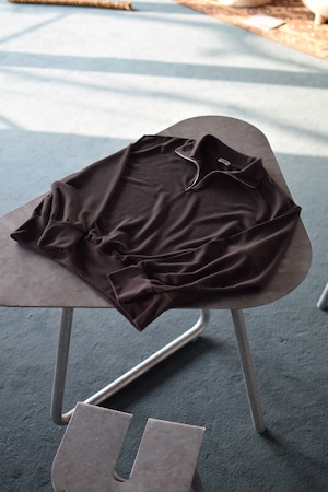 FOUNDOUR POLYESTER HALFZIP LONG SLEEVE SHIRT