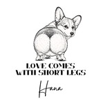 THE WIGGLE VIEW / TURN ver. Dog Tee 【名入れ対応】　[D0008]