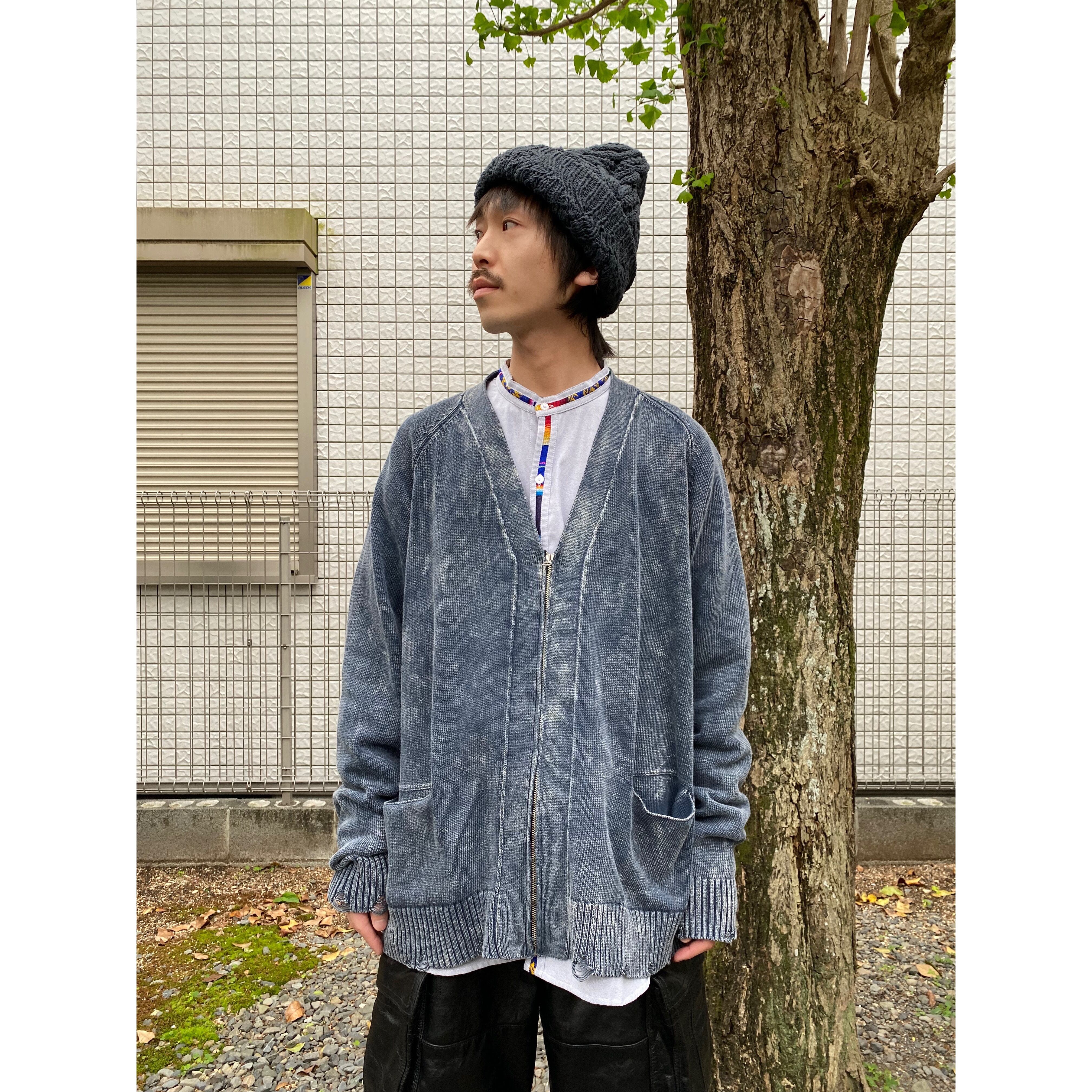 blackmeans × ONO YUKINORI Skull Handknit Cap (CHARCOAL) | HEIGHTS
