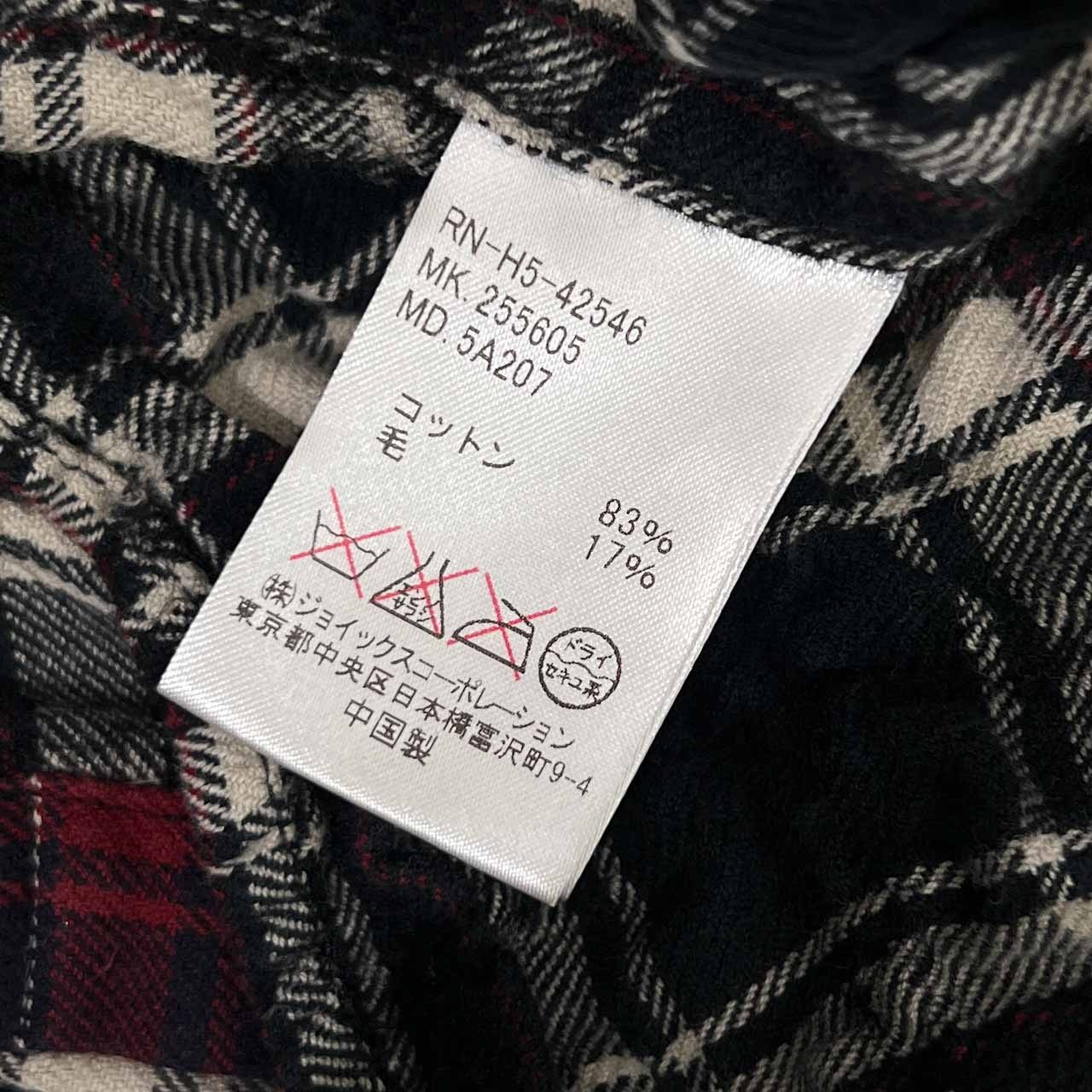 R.NEW BOLD アールニューボールド しわ加工 チェック 長袖 ネルシャツ L/マルチ メンズ