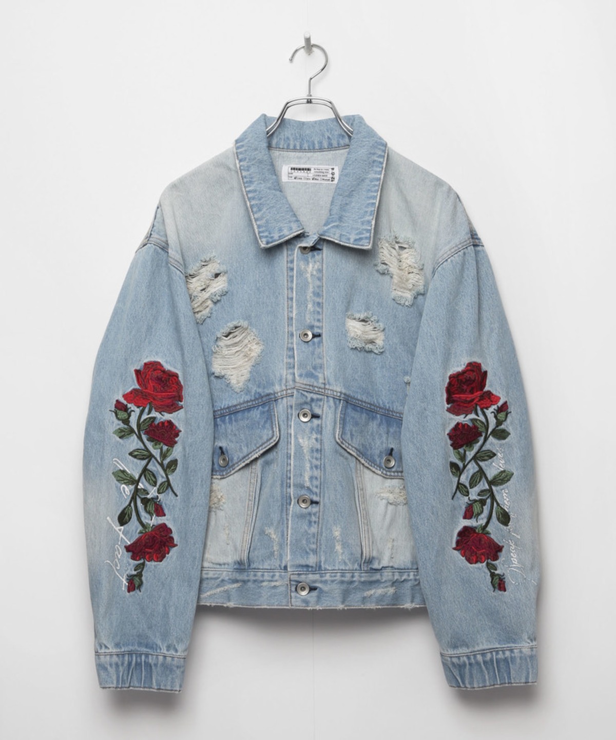 The Fact Rose Denim Blouson [ Indigo blue] | Revanto