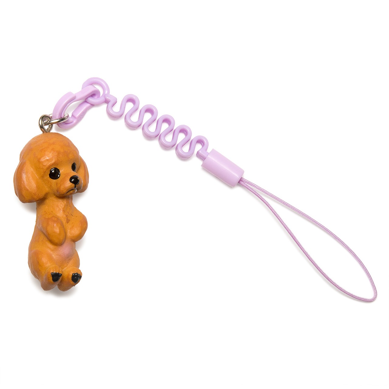 お犬様 vol.2 Toy Poodle トイプードル レッド プチコード 松葉紐 ストラップ MS-8001