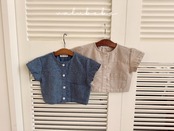 【取寄/韓国直送】26/SM ヘンリラウンドシャツ｜夏服｜ベビー服｜韓国子供服