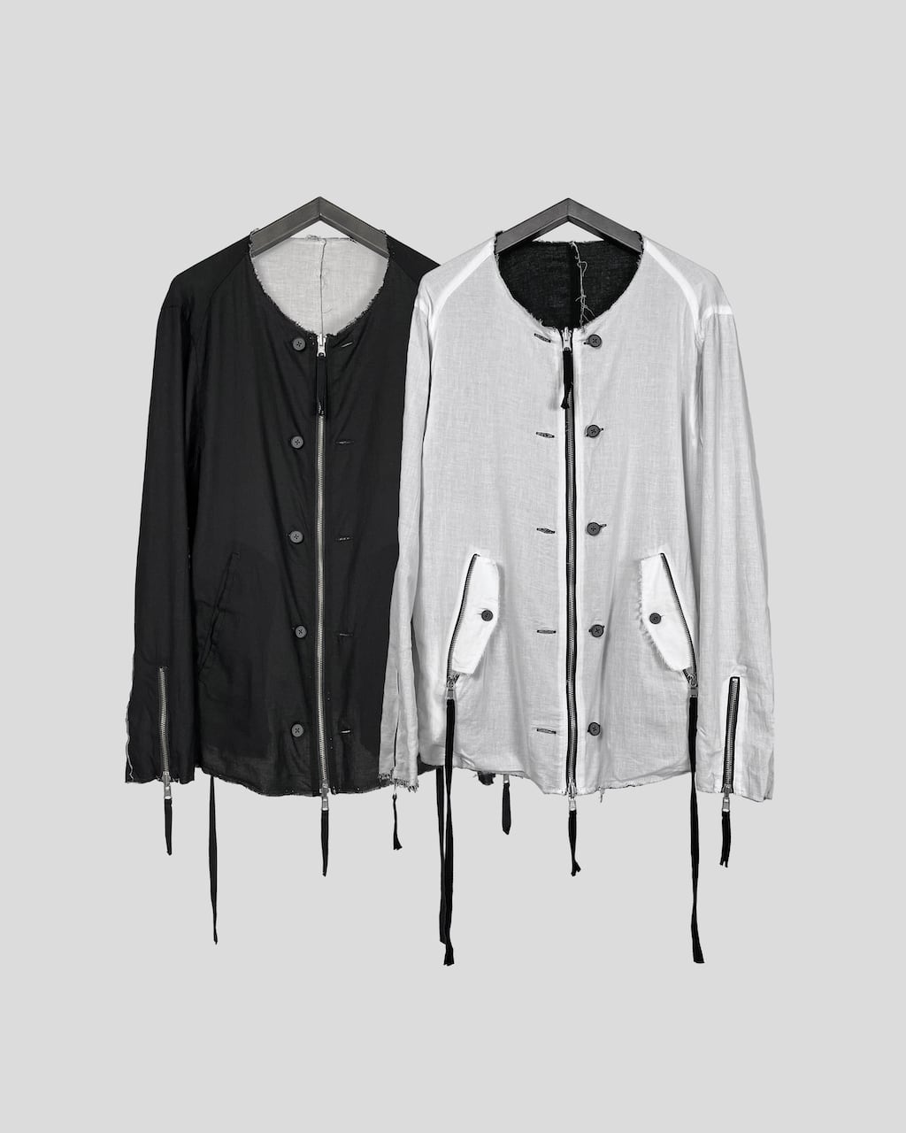 ASKYY / CONTRAST REVERSIBLE BOMBER JACKET / WHT&BLK | ASKYY TOKYO