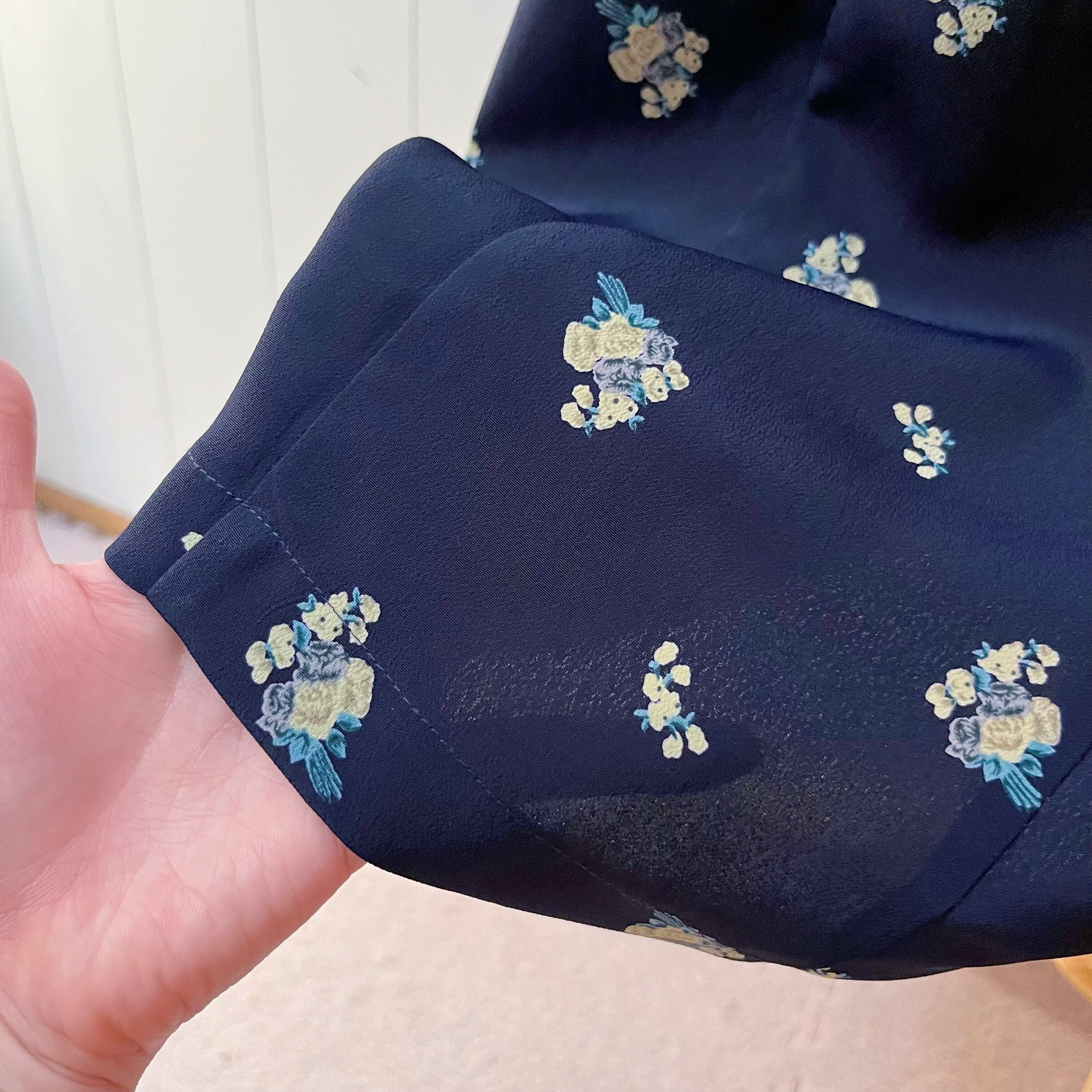 mini flower navy camisole one-piece