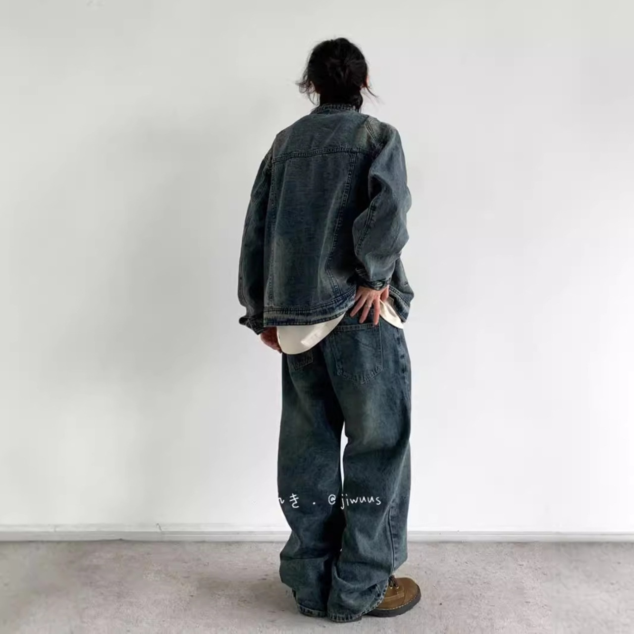 デニムジッパーブルゾン