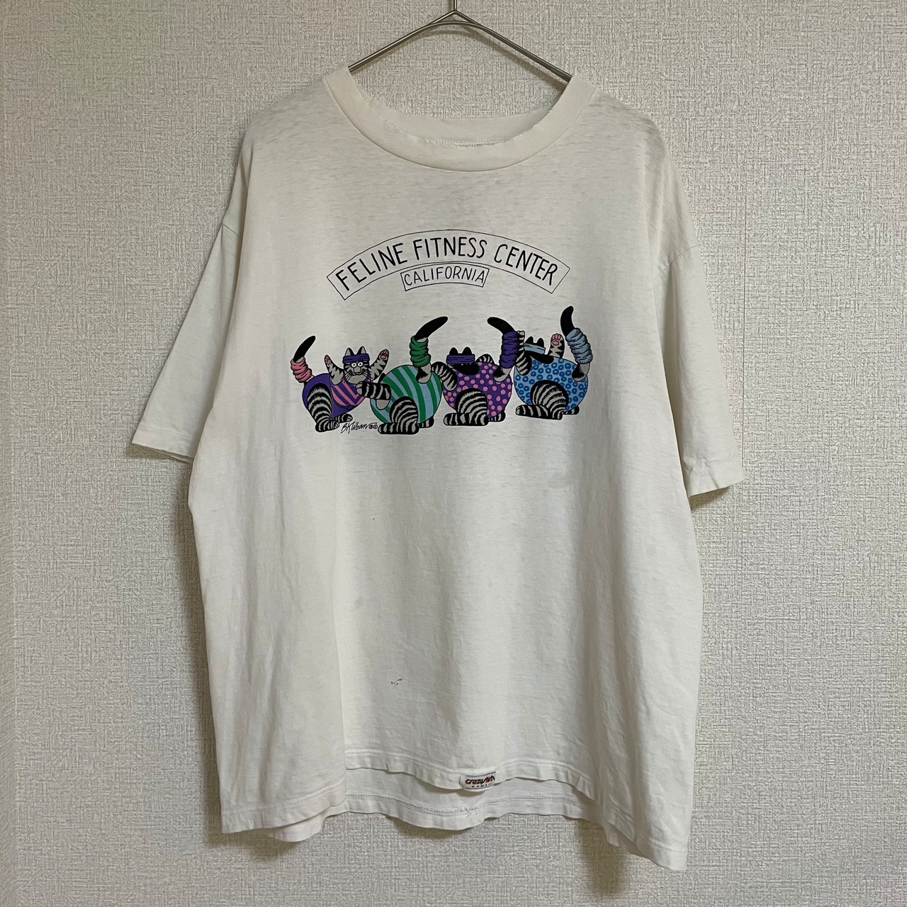 USA製　Crazy Shirts クリバンキャット　両面プリントtシャツ