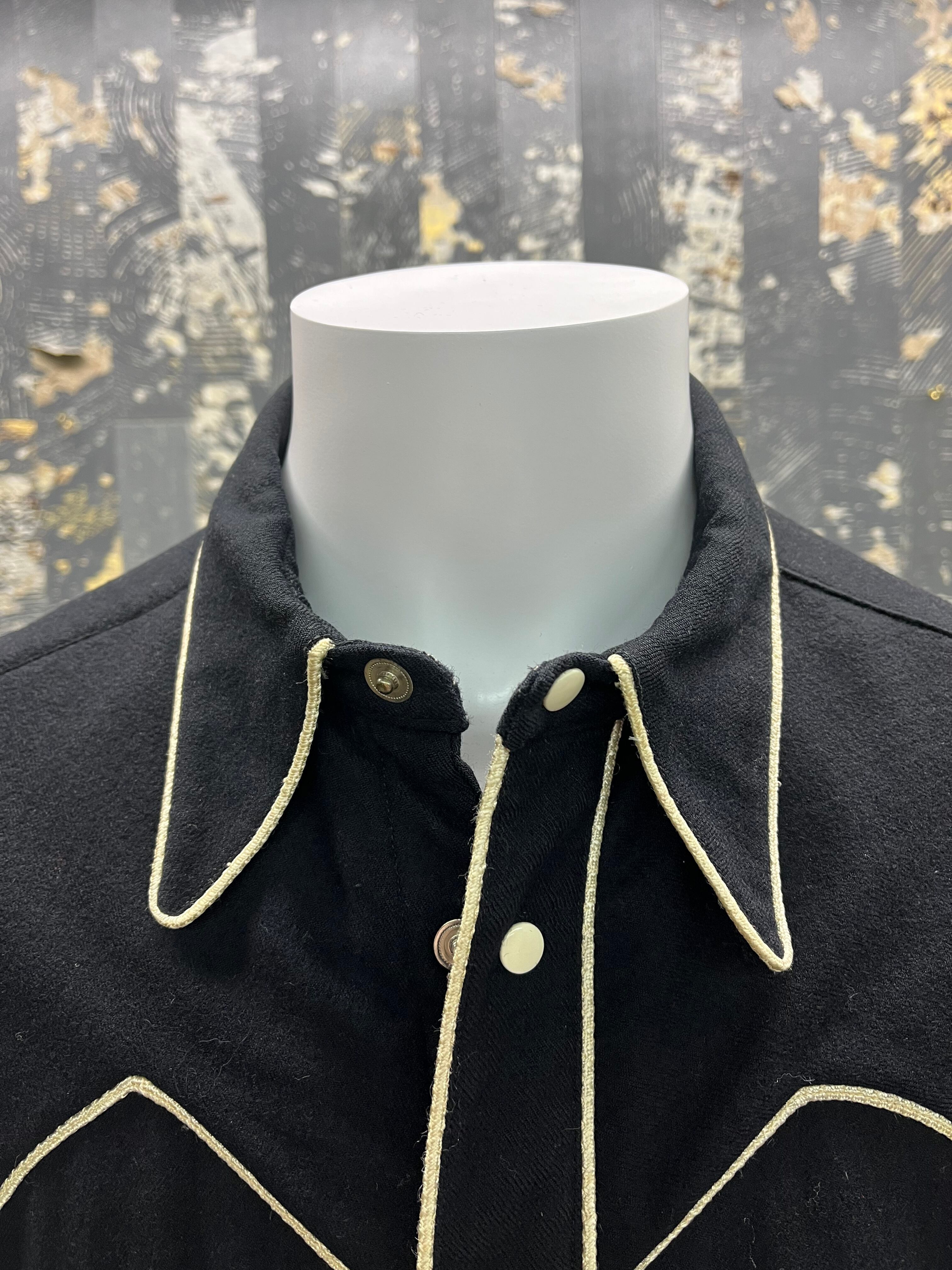40s 50sウール プルオーバー シャツ ウエスタン 60s VINTAGE｜ファッション