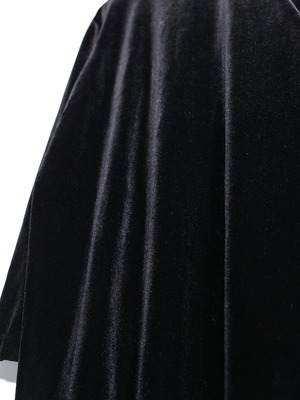 black one tone velours china shirt