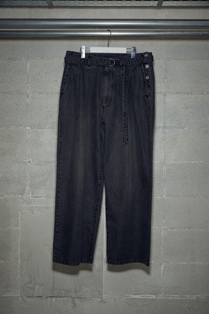 2 TACK DENIM PANTS VINTAGE : GRAY
