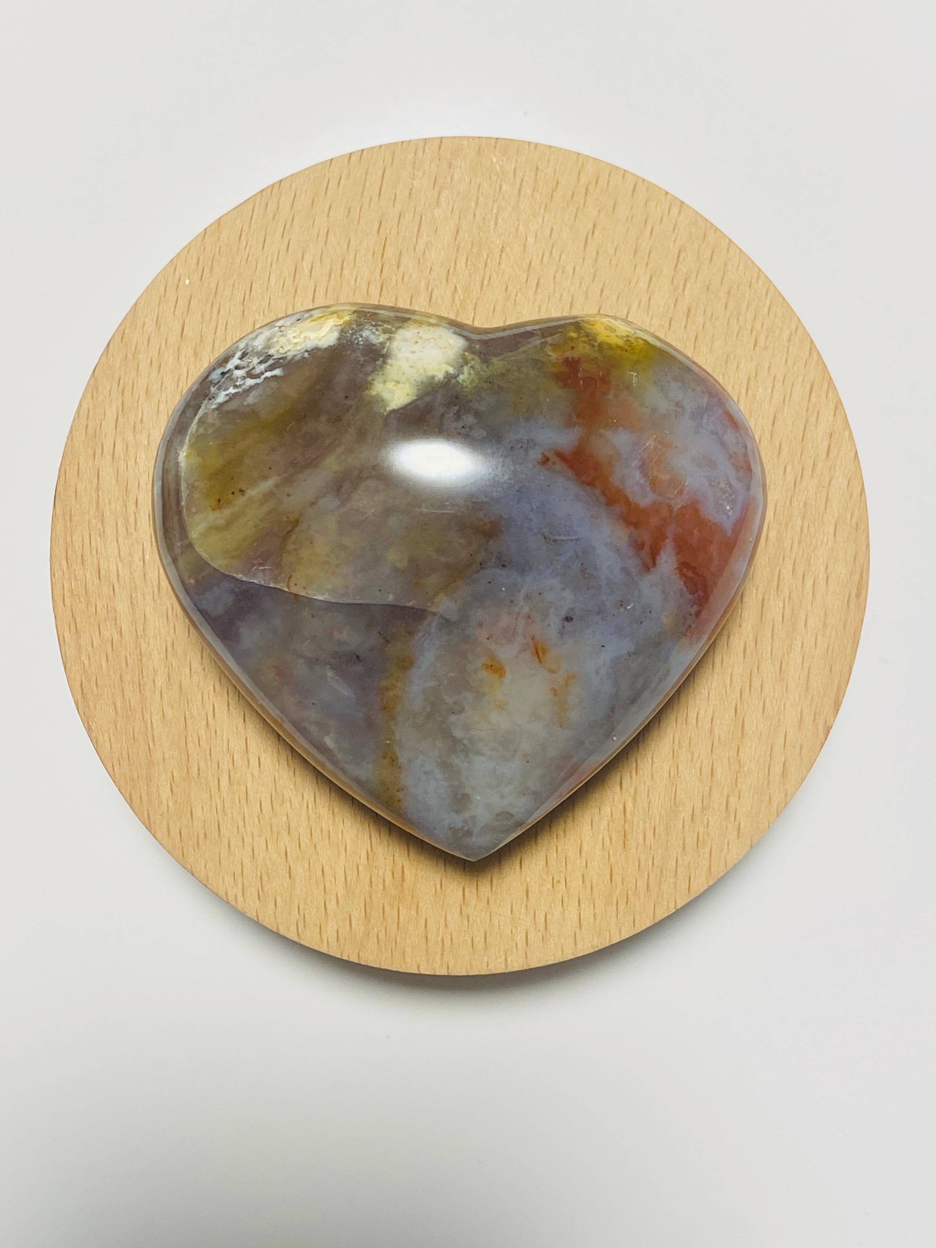 オーシャンジャスパー ハート型 | 天然石アクセサリー LARA