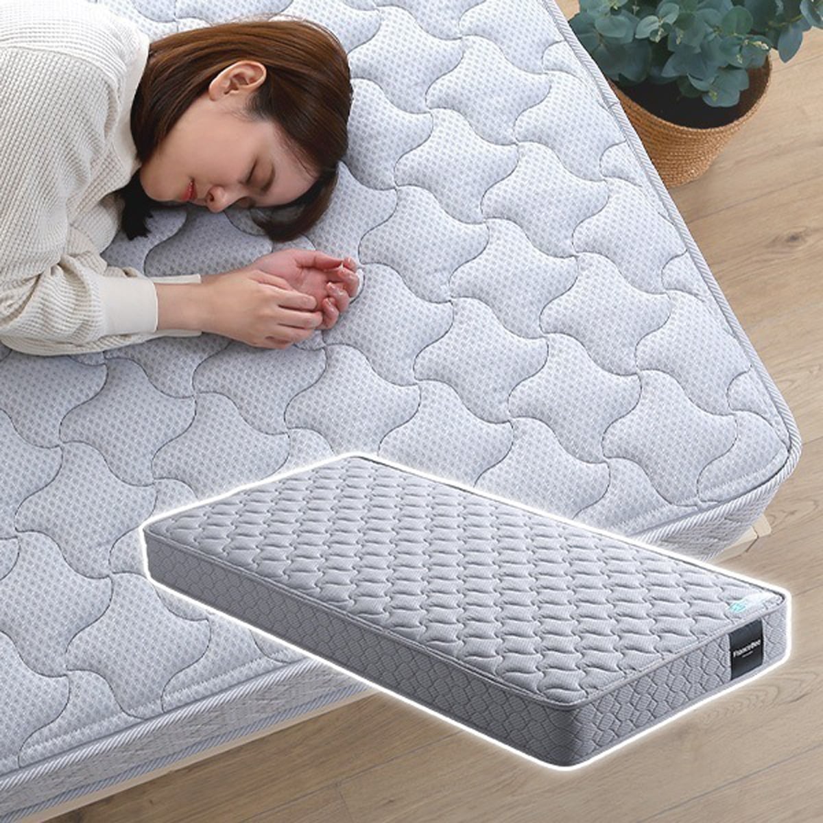 フランスベッド 高密度連続スプリングマットレス 硬め 日本製 (セミダブル)