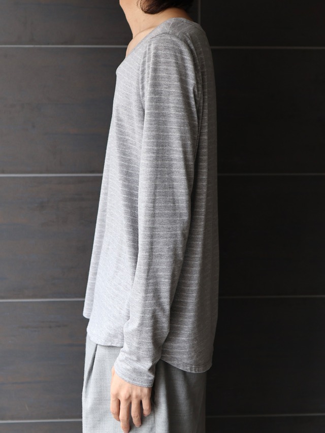 glitter border long sleeve top