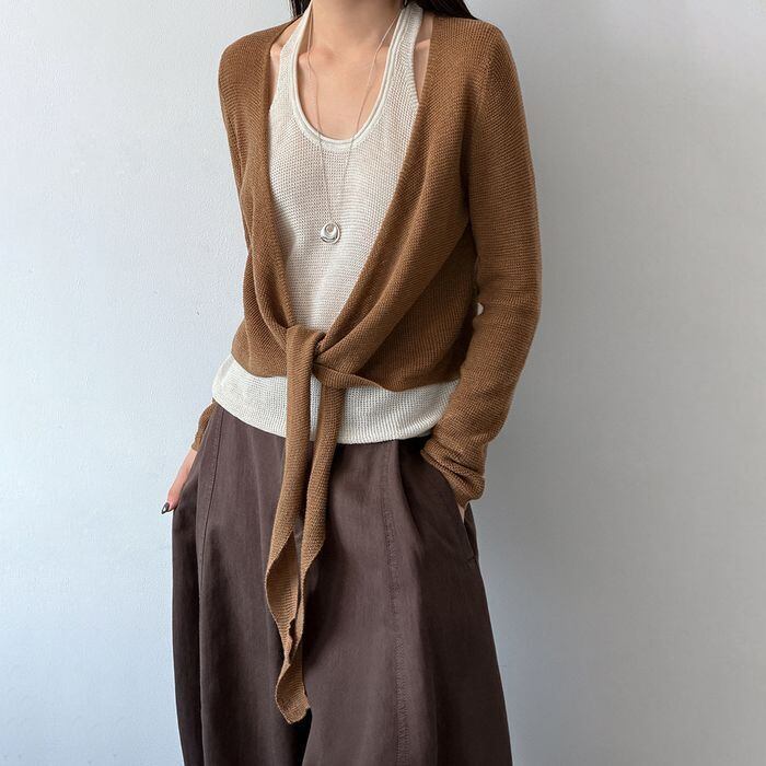 front tie layered design top 14720